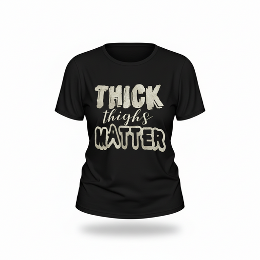 Thick Thighs Matter T-Shirt | Body Positive Graphic Tee