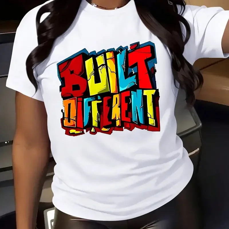 Vibrant Letter Graphic Tee