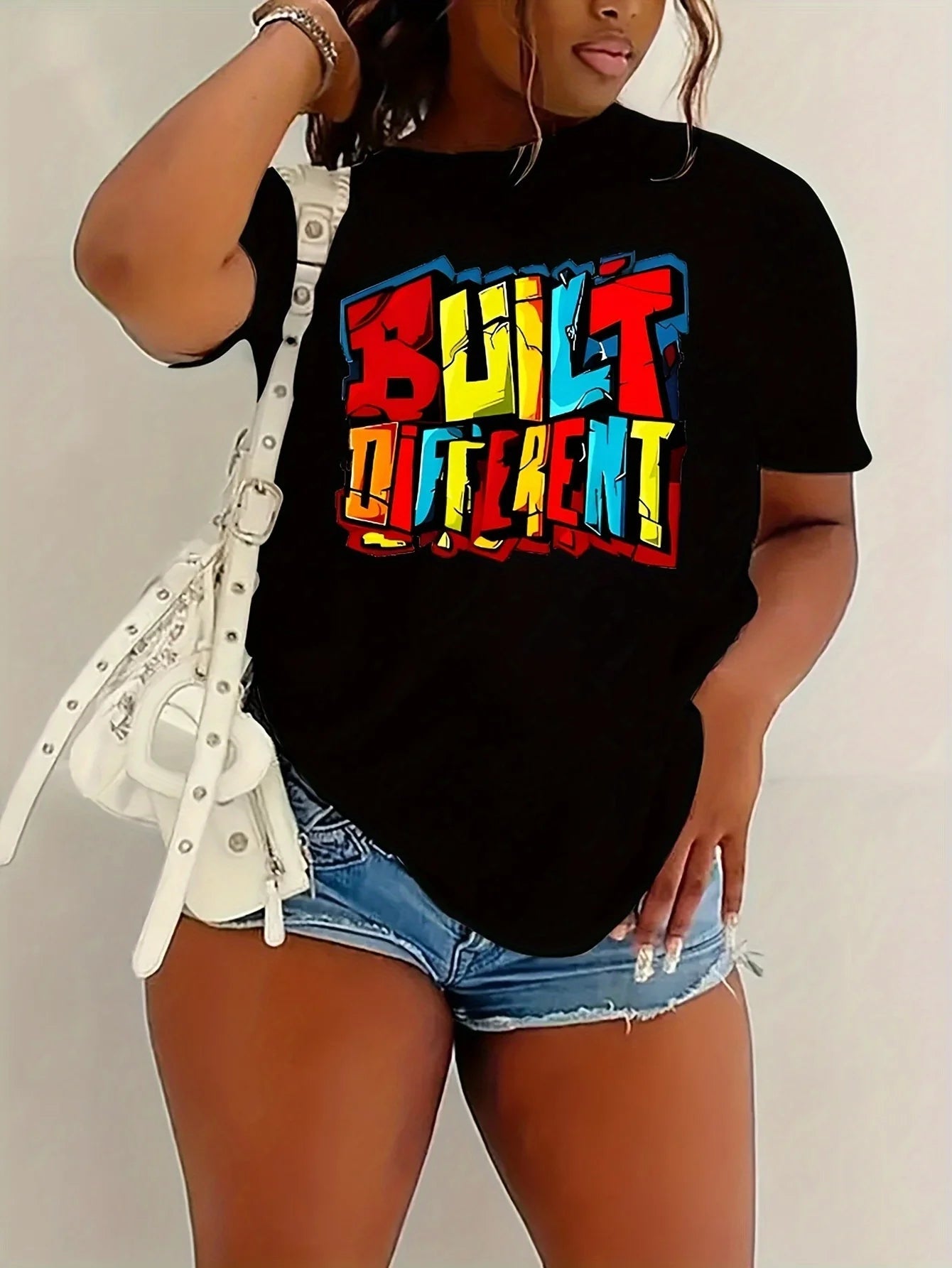 Vibrant Letter Graphic Tee